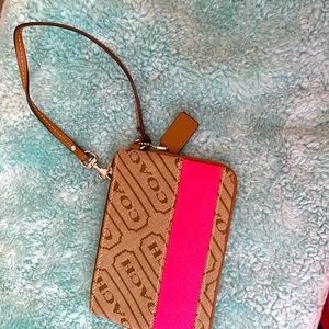 COACH signature wristlet
